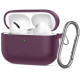 Bordo (Burgundy) dėklas Apple Airpods Pro 3 ausinėms "Tech-Protect Silicone Hook"