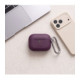 Bordo (Burgundy) dėklas Apple Airpods Pro 3 ausinėms "Tech-Protect Silicone Hook"