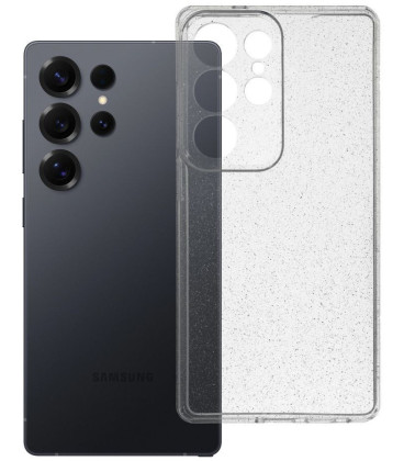 Skaidrus dėklas su blizgučiais Samsung Galaxy S25 Ultra telefonui "Case 2mm Blink"
