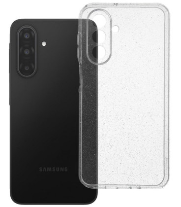 Skaidrus dėklas su blizgučiais Samsung Galaxy A17 / A18 telefonui "Case 2mm Blink"