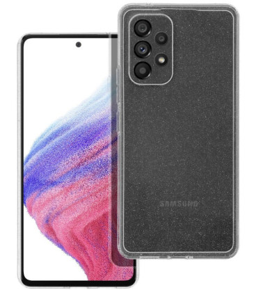 Skaidrus dėklas su blizgučiais Samsung Galaxy A53 5G telefonui "Case 2mm Blink"