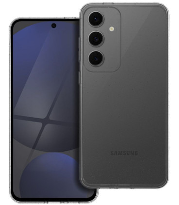 Skaidrus dėklas su blizgučiais Samsung Galaxy S24 FE telefonui "Case 2mm Blink"