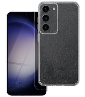 Skaidrus dėklas su blizgučiais Samsung Galaxy S23 telefonui "Case 2mm Blink"