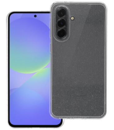 Skaidrus dėklas su blizgučiais Samsung Galaxy A36 5G telefonui "Case 2mm Blink"