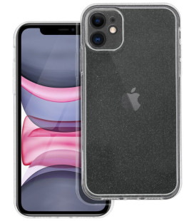 Skaidrus dėklas su blizgučiais Apple iPhone 11 telefonui "Case 2mm Blink"