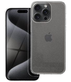 Skaidrus dėklas su blizgučiais Apple iPhone 15 Pro Max telefonui "Case 2mm Blink"