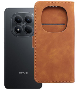 Rudas atverčiamas dėklas Xiaomi Redmi Note 15 Pro 5G telefonui "Tender Book"