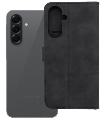 Juodas atverčiamas dėklas Samsung Galaxy A56 5G telefonui "Tender Book"