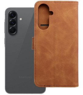 Rudas atverčiamas dėklas Samsung Galaxy A56 5G telefonui "Tender Book"