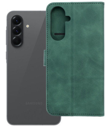 Žalias atverčiamas dėklas Samsung Galaxy A56 5G telefonui "Tender Book"