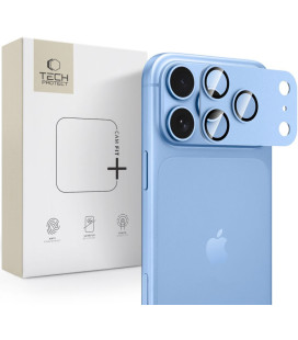 Šviesiai mėlyna kameros apsauga Apple iPhone 18 Pro telefonui "Tech-Protect CamFull Fit+"