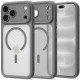 Matinis pilkas (Titanium) dėklas Apple iPhone 17 Pro Max / 18 Pro Max telefonui "Tech-Protect MagPeak Magsafe CC"