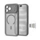 Matinis pilkas (Titanium) dėklas Apple iPhone 17 Pro Max / 18 Pro Max telefonui "Tech-Protect MagPeak Magsafe CC"