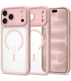 Matinis rožinis dėklas Apple iPhone 17 Pro / 18 Pro telefonui "Tech-Protect MagPeak Magsafe CC"