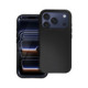 Juodas dėklas Apple iPhone 16 Pro telefonui "Roar case Rainbow Bumper"