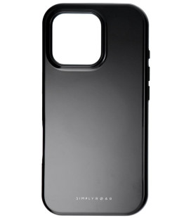 Juodas dėklas Apple iPhone 16 Pro telefonui "Roar case Rainbow Bumper"