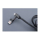 Pilkas USB-C - USB-C QC PD 3A 60W 100cm laidas + adapteriai USB-A - Lightning "Forcell F-ENERGY C241 4in1"