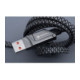 Pilkas USB-C - USB-C QC PD 3A 60W 100cm laidas + adapteriai USB-A - Lightning "Forcell F-ENERGY C241 4in1"