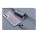 Pilkas USB-C - USB-C QC PD 3A 60W 100cm laidas + adapteriai USB-A - Lightning "Forcell F-ENERGY C241 4in1"