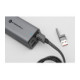 Pilkas USB-C - USB-C QC PD 3A 60W 100cm laidas + adapteriai USB-A - Lightning "Forcell F-ENERGY C241 4in1"