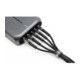Juodas USB-A - USB-C QC4.0 3A 66W 200cm laidas "Forcell F-Energy C256 Cafule"