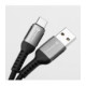 Juodas USB-A - USB-C QC4.0 3A 66W 200cm laidas "Forcell F-Energy C256 Cafule"