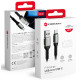 Juodas USB-A - USB-C QC4.0 3A 66W 25cm laidas "Forcell F-Energy C256 Cafule"