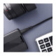 Juodas USB-C - USB-C QC4.0 PD 3A 60W 100cm laidas "Forcell F-Energy C344 Silicone"