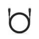 Juodas USB-C - USB-C QC4.0 PD 3A 60W 100cm laidas "Forcell F-Energy C344 Silicone"