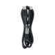 Juodas USB-C - USB-C QC4.0 PD 5A 100W 100cm laidas "Forcell F-Energy CB-04C Carbon"