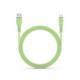 Žalias USB-A - USB-C QC4.0 3A 66W 100cm laidas "Forcell F-Energy C342 Silicone"