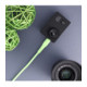 Žalias USB-A - MicroUSB QC3.0 2,4A 18W 100cm laidas "Forcell F-Energy C341 Silicone"