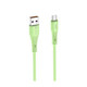 Žalias USB-A - MicroUSB QC3.0 2,4A 18W 100cm laidas "Forcell F-Energy C341 Silicone"