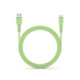 Žalias USB-A - MicroUSB QC3.0 2,4A 18W 100cm laidas "Forcell F-Energy C341 Silicone"