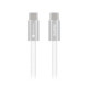 Baltas USB-C - USB-C QC4.0 PD 5A 240W 200cm laidas "Forcell F-Energy CBN1 Cafule Color"