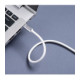 Baltas USB-C - USB-C QC4.0 PD 5A 100W 120cm laidas "Forcell F-Energy ACYH23 Cafule Color"