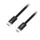 Juodas USB-C - USB-C QC4.0 PD 5A 240W 120cm laidas "Forcell F-Energy CCFN23 Cafule Flat"