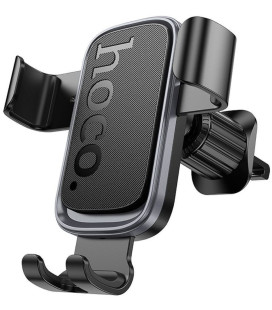 Juodas automobilinis telefono laikiklis " Hoco air vent H80 Gravity"