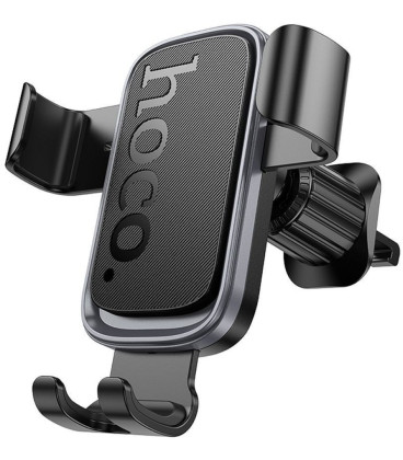 Juodas automobilinis telefono laikiklis " Hoco air vent H80 Gravity"