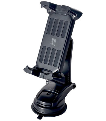 Juodas automobilinis telefono - planšetės 4.7" – 14" laikiklis "Blue Star Max Wide"