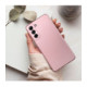 Rožinis dėklas Samsung Galaxy S25 Edge telefonui "Metallic Case"