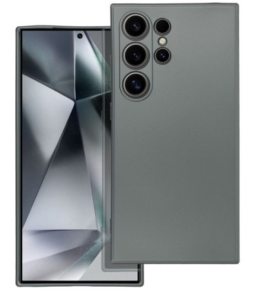 Pilkas dėklas Samsung Galaxy S24 Ultra telefonui "Metallic Case"