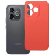 Raudonas (Peach) dėklas Honor 600 Lite telefonui "Silicone Case"