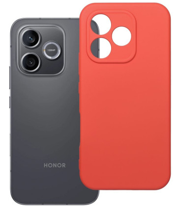 Raudonas (Peach) dėklas Honor 600 Lite telefonui "Silicone Case"