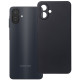 Juodas dėklas Samsung Galaxy A07 / A08 telefonui "Silicone Case"