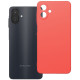 Raudonas (Peach) dėklas Samsung Galaxy A07 / A08 telefonui "Silicone Case"