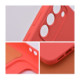 Raudonas (Peach) dėklas Samsung Galaxy A07 / A08 telefonui "Silicone Case"