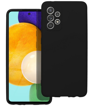 Juodas dėklas Samsung Galaxy A52 5G / A52 LTE ( 4G ) / A52s telefonui "Silicone Case"