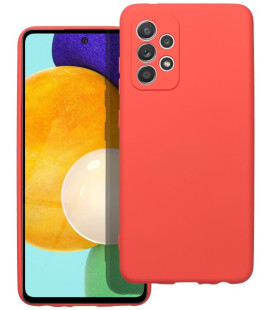 Raudonas (Peach) dėklas Samsung Galaxy A52 5G / A52 LTE ( 4G ) / A52s telefonui "Silicone Case"