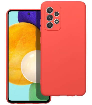 Raudonas (Peach) dėklas Samsung Galaxy A52 5G / A52 LTE ( 4G ) / A52s telefonui "Silicone Case"